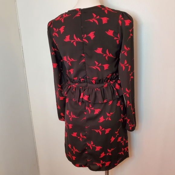 Gaudi 3/4 Sleeve Floral Adjustable Dress 2 - Picture 4 of 5
